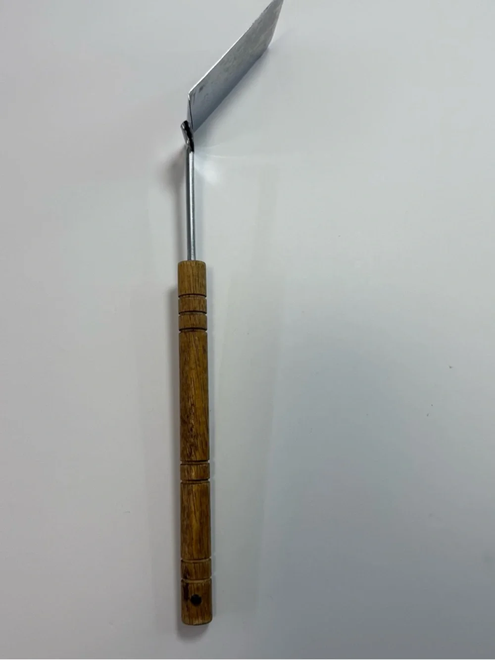 Stainless Steel Turner BBQ Spatula with Brown Wood Handle